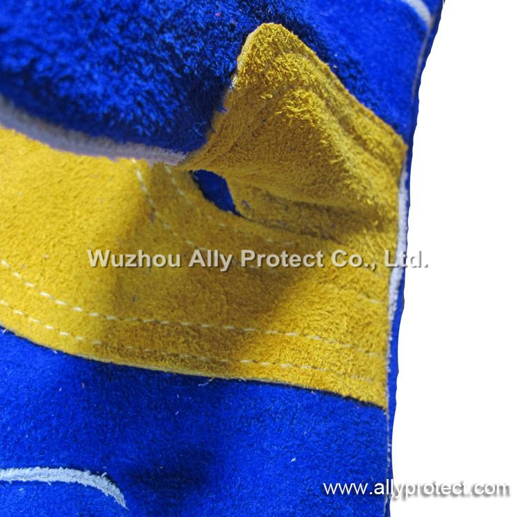 AP-1201 Blue Patched Palm Welding Gloves